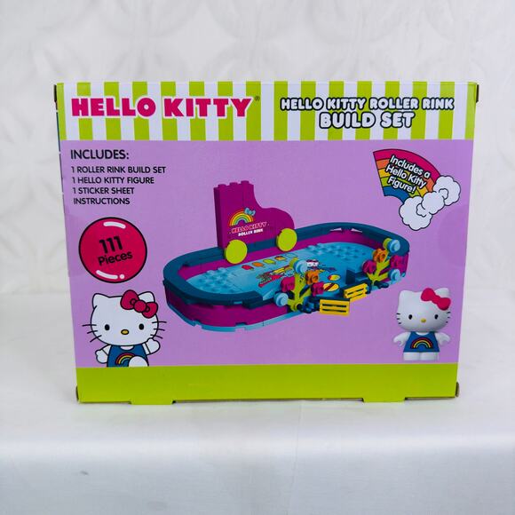 5 for $25| Sanrio Hello Kitty Roller Rink Kid's Building Block Toy, 111 Piece - Picture 5 of 7